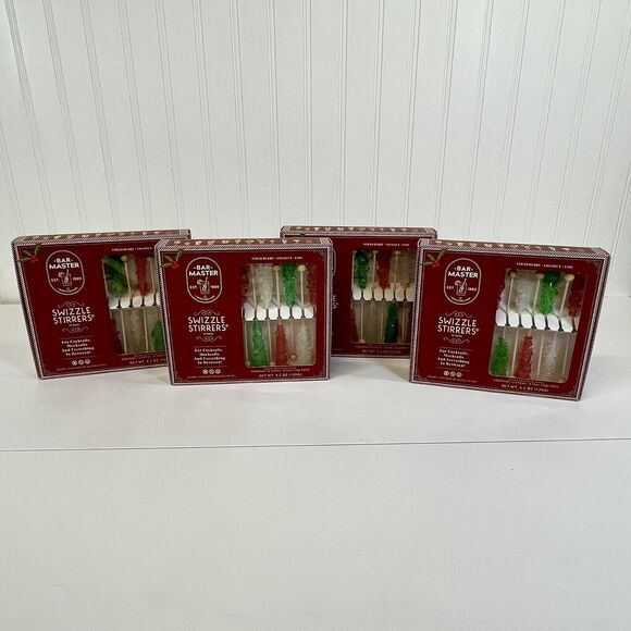ROCK‎ CANDY HOLIDAY CHRISTMAS COCKTAIL SWIZZLE STIRRERS. 12 PER BOX. 4 BOXES - Picture 6 of 6